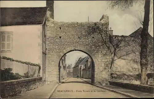 Ak Beaugency Loiret, Porte Tavers, Le Couvent