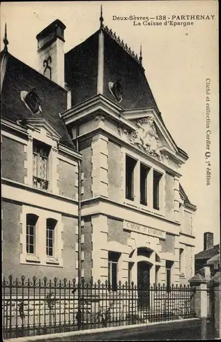 Ak Parthenay Deux Sèvres, La Caisse d'Espargne