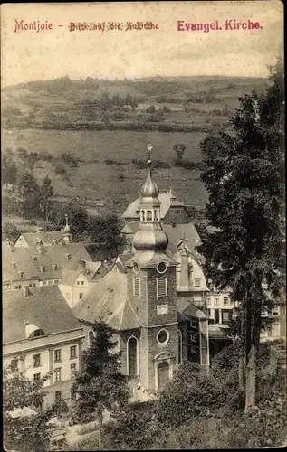 Ak Monschau Montjoie in der Eifel, Evangelische Kirche