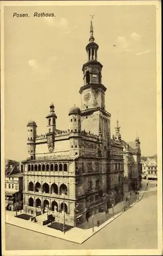 Ak Poznań Posen, Rathaus