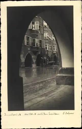 Ak Innsbruck in Tirol, Straßenpartie, Hochwasser