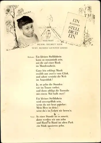 Lied Ak Leila Negra, Ein kleines Stelldichein