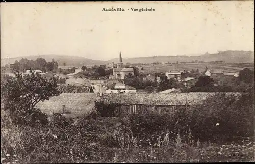 Ak Auzéville Lothringen Meuse, Vue générale