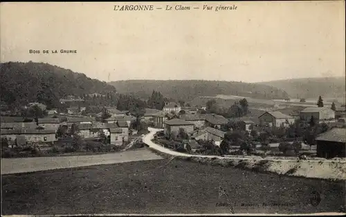 Ak Le Claon Lothringen Meuse, Vue générale, Bois de la Grurie, l'Argonne