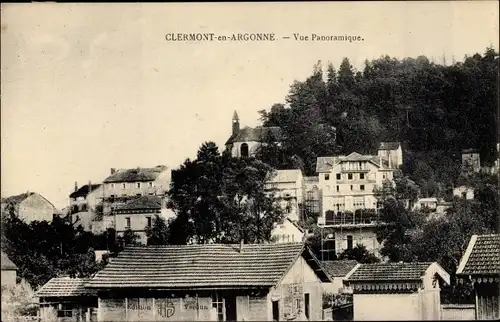 Ak Clermont en Argonne Lothringen Meuse, Vue Panoramique