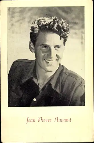 Ak Schauspieler Jean Pierre Aumont