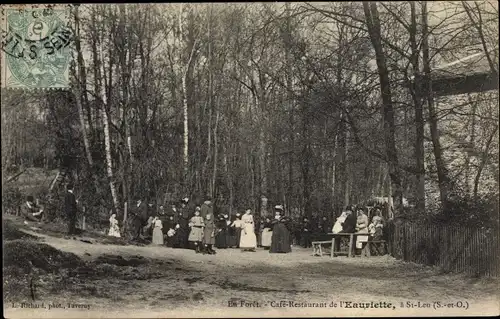 Ak Saint Leu la Foret Val d'Oise, Café Restaurant de l'Eauriette