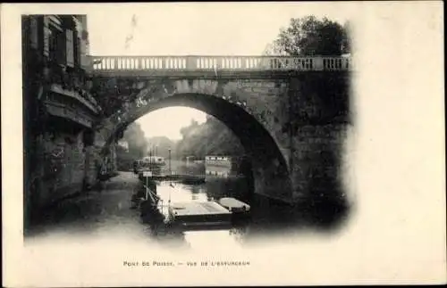 Ak Poissy Yvelines, Pont de Poissy, Vue de l'Esturgeon