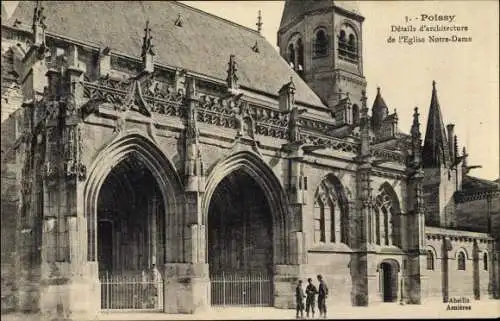 Ak Poissy Yvelines, L'Eglise Notre Dame