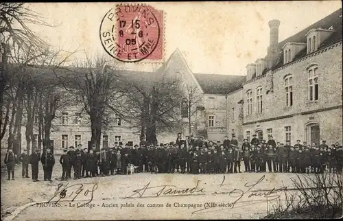 Ak Provins Seine et Marne, Ancien palais des comtes de Champagne