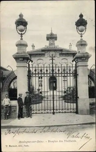 Ak Boulogne sur Seine Hauts de Seine, Hospice des Vieillards