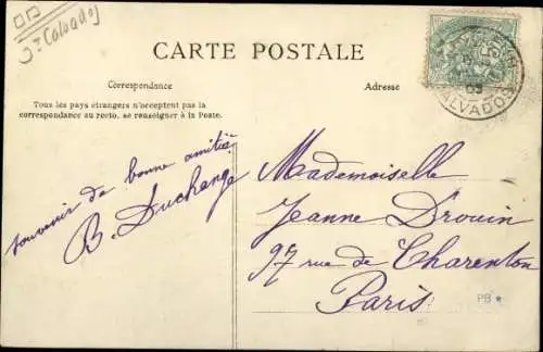 Ak Honfleur Calvados, La Rue Varin