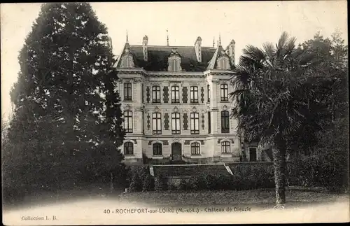 Ak Rochefort sur Loire Maine et Loire, Chateau de Dieuzie