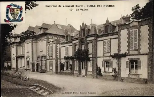 Ak Verneuil Eure, Ecole des Roches