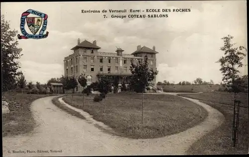 Ak Verneuil Eure, Ecole des Roches