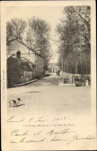 Ak Chateaurenard Loiret, Le Bout des Ponts