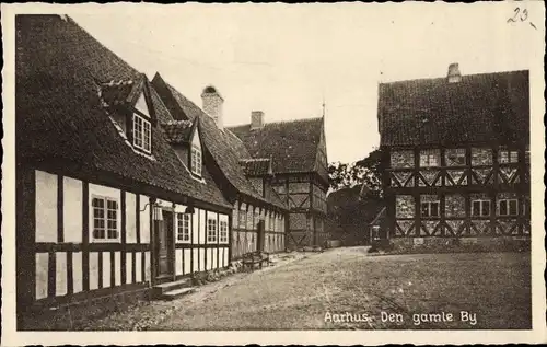 Foto Ak Århus Aarhus Dänemark, Den Gamle By