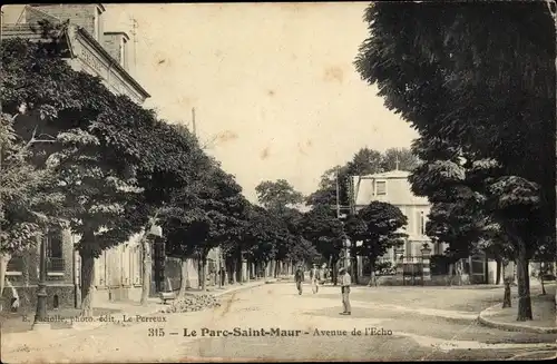 Ak Le Parc de Saint Maur Val de Marne, Avenue de l'Echo