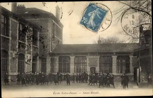 Ak Saint Mandé Val de Marne, Ecole Notre Dame