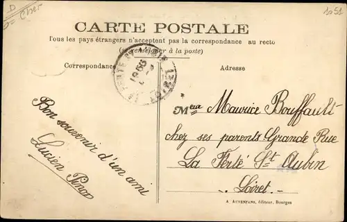 Ak Clemont Cher, Pont sur la Sauldre