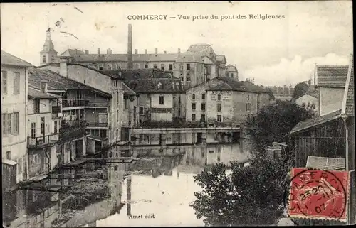 Ak Commercy Lothringen Meuse, Vue prise du pont des Religieuses