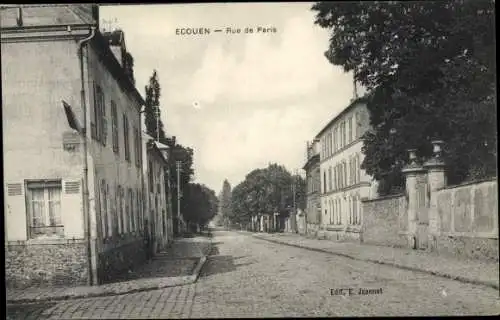 Ak Ecouen Val d'Oise, Rue de Paris