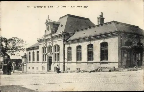 Ak Noisy-le-Sec Seine Saint Denis, La Gare
