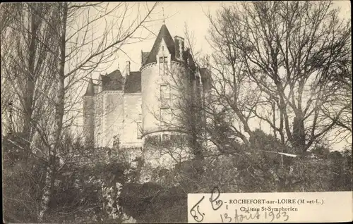 Ak Rochefort sur Loire Maine et Loire, Chateau de Saint Symphorien