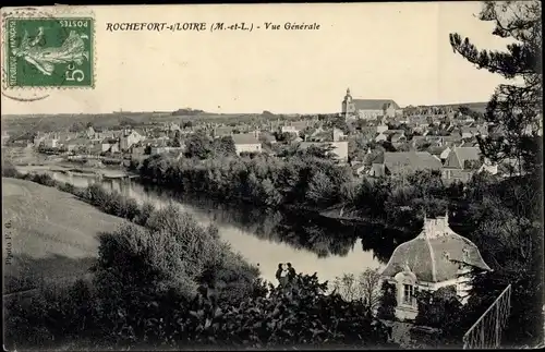 Ak Rochefort sur Loire Maine et Loire, Vue Generale