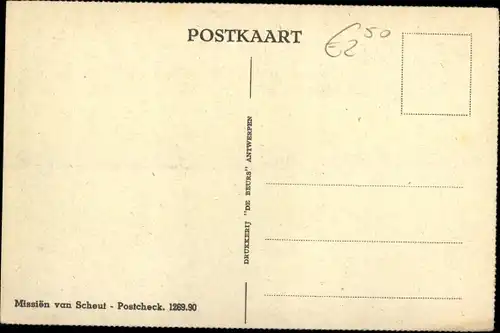 Ak DR Kongo Zaire, Missien van Scheut, Dans rond het opperhoofd