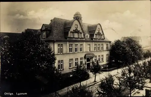 Ak Ohligs Solingen Bergisches Land, Lyzeum