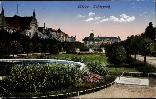 Ak Hamburg Altona, Blick auf den Kaiserplatz