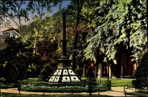 Ak Hamburg Harburg, Kugeldenkmal am Schwarzenberg