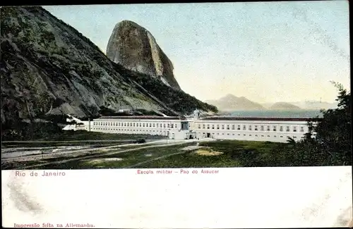 Ak Rio de Janeiro Brasilien, Escola militar, Pao do Acucar