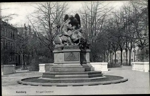 Ak Hamburg, Kriegerdenkmal