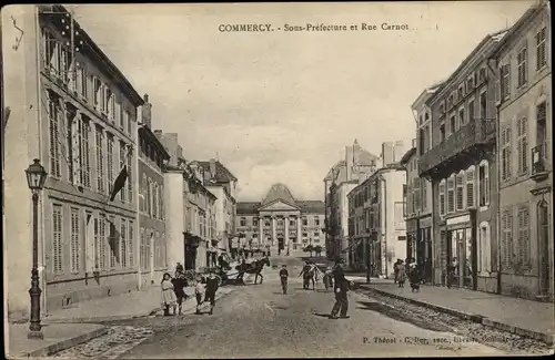 Ak Commercy Lothringen Meuse, Sous Prefecture et Rue Carnot