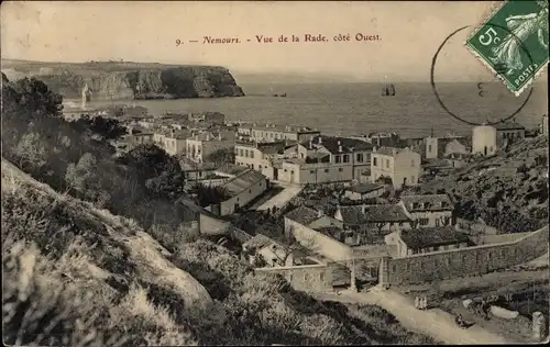 Ak Nemours Seine et Marne, Vue de la Rade, cote Ouest