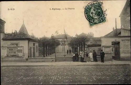 Ak Epinay sur Seine Seine Saint Denis, La Mairie