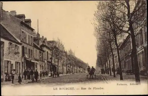 Ak Le Bourget Seine Saint Denis, Rue de Flandre