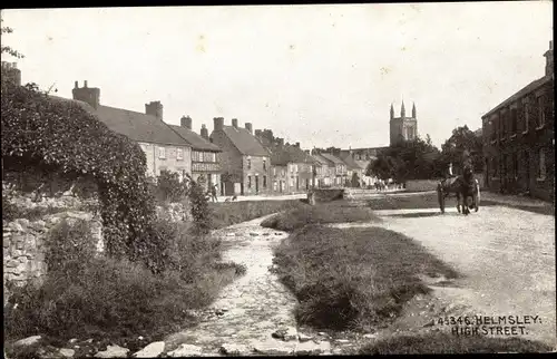 Ak Helmsley Yorkshire England, High Street