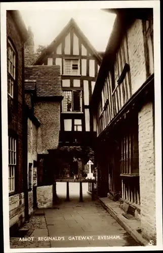 Ak Evesham Worcestershire, Abbot Reginald's Gateway