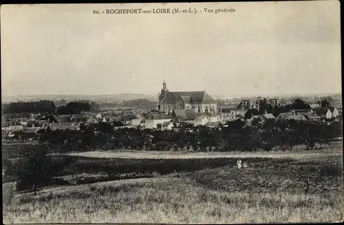 Ak Rochefort sur Loire Maine et Loire, Vue generale
