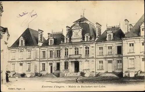 Ak Rochefort sur Loire Maine et Loire,  Environs d'Angers, Mairie de Rochefort
