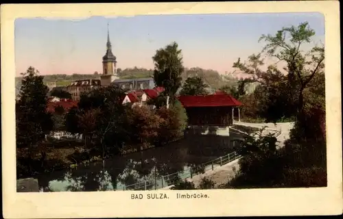 Ak Bad Sulza in Thüringen, Ilmbrücke