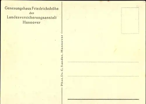 Ak Bad Pyrmont in Niedersachsen, Genesungshaus Friedrichshöhe, Trinkkur