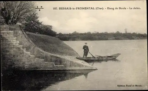 Ak Bessais le Fromental Cher, Etang de Goule, La Jetee