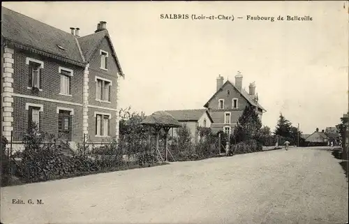 Ak Salbris Loir et Cher, Faubourg de Belleville