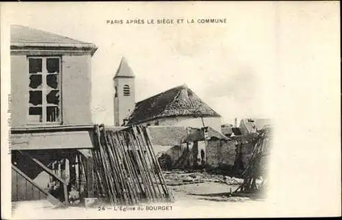 Ak Le Bourget Seine Saint Denis, L'Eglise