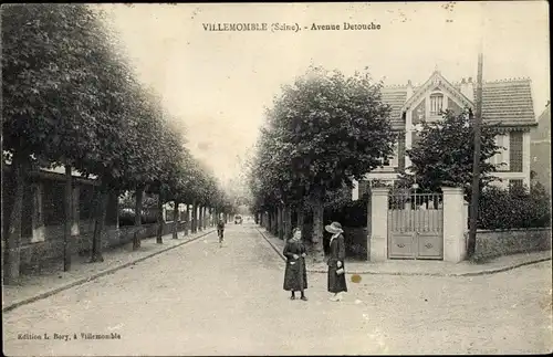 Ak Villemomble Seine Saint Denis, Avenue Detouche