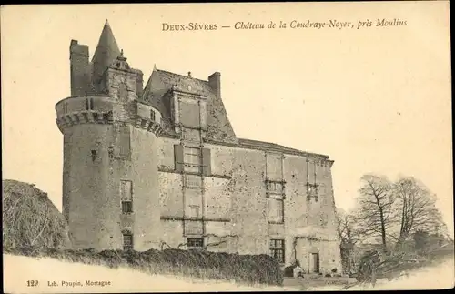 Ak Moulins Deux Sevres, Chateau de la Coudraye Noyer